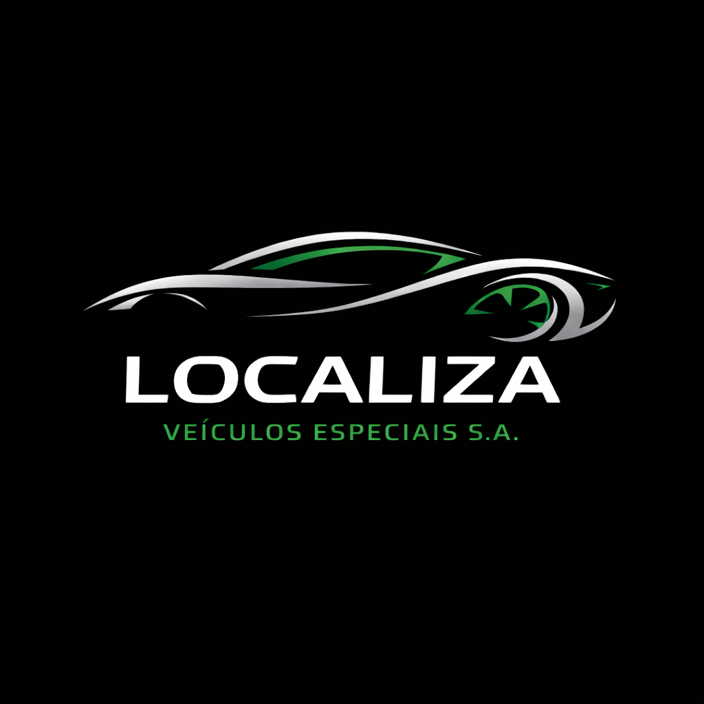 Logo da Localiza Veículos Especiais S.A., com um carro estilizado e cores verde e branco.